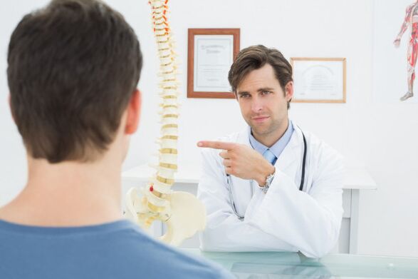 Rücksprache mit einem Arzt bei zervikaler Osteochondrose